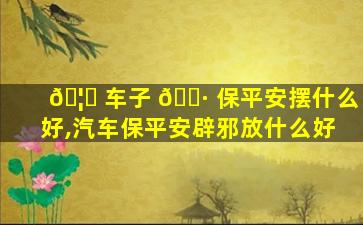 🦁 车子 🌷 保平安摆什么好,汽车保平安辟邪放什么好